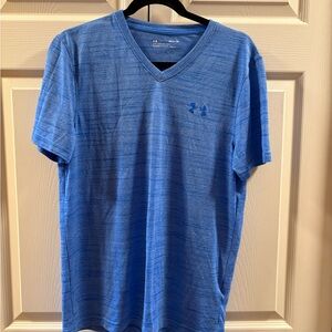 Under Armour Heatgear Men's Blue V-Neck Shirt